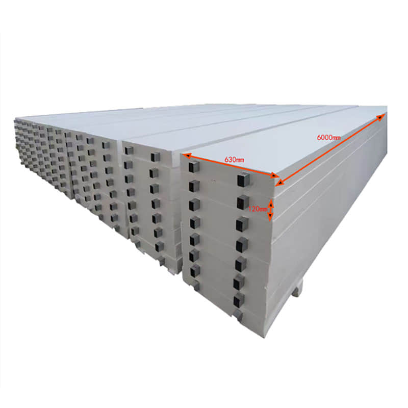 ICFs roofing panel with insert steel tube