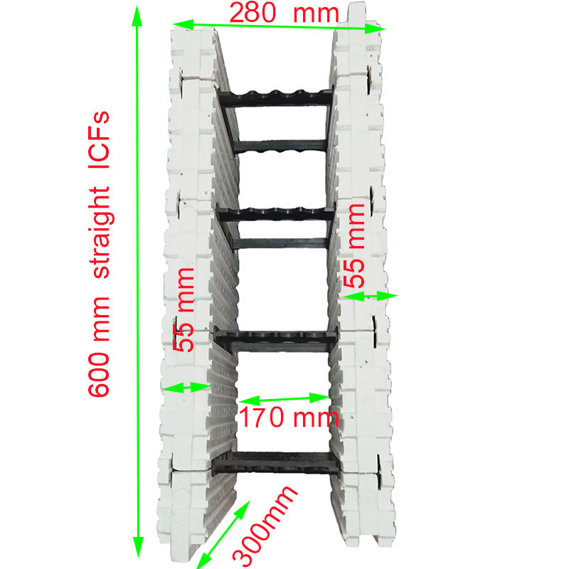 28 type 600 MM Straight ICFs Block(Assembled)