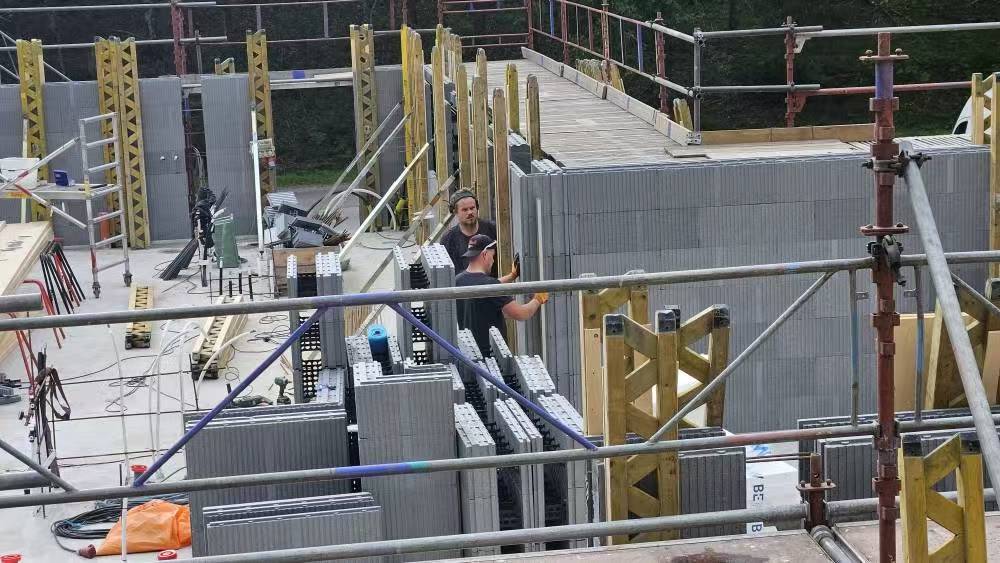 35 Type ICFs blocks have been deployed at a construction site in Sweden