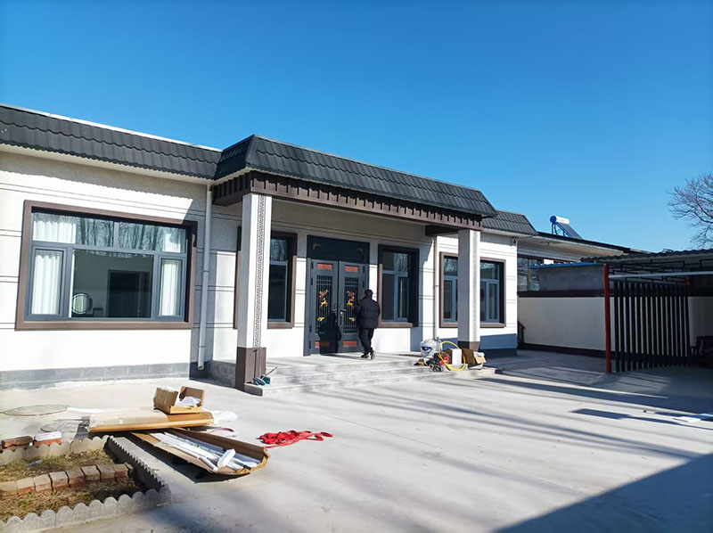 Standard ICFs Blocks at a Construction Site in Northern China