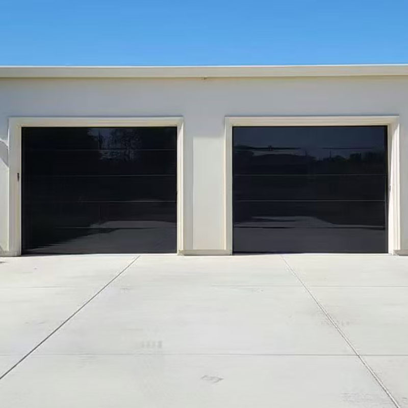 8ft x7ft Glass Panel Sectional Overhead Garage Door