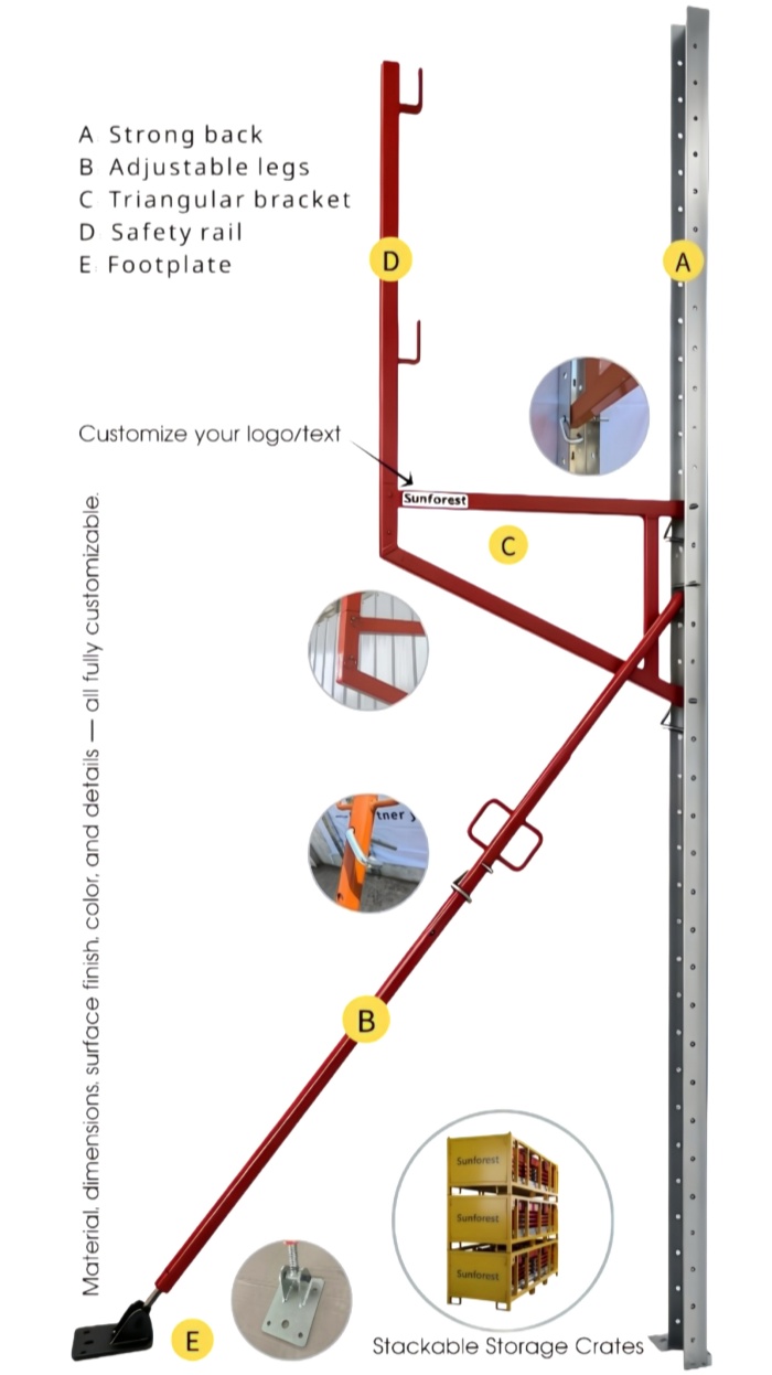 ICF Bracing Manufacturer in China | Engineered ICF Wall Alignment, Bracing & Storage Solutions