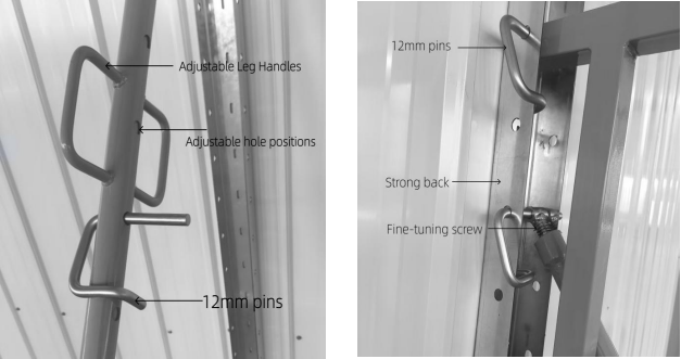 Standard ICF Bracing System Components | Strongback, Adjustable Leg, Platform Bracket & Safety Rail